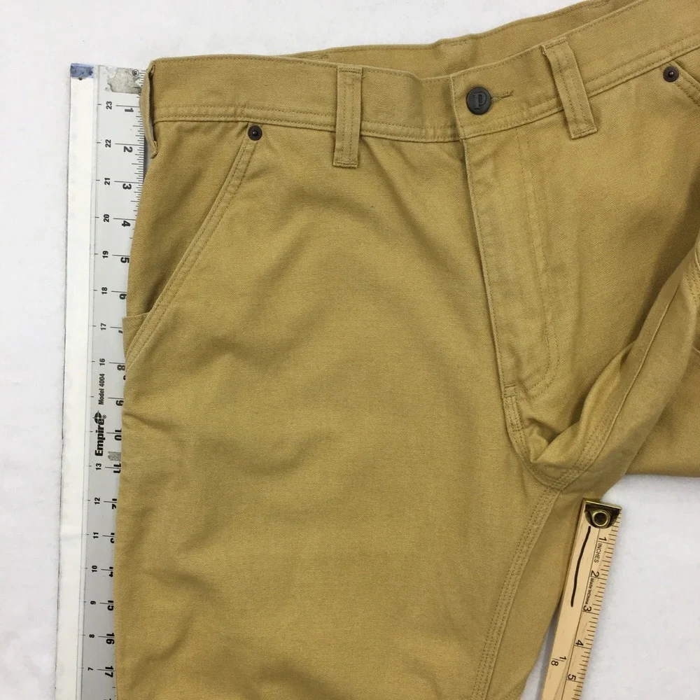 Patagonia Iron Forge Hemp Canvas Double Knee Pants Tan Brown Mens 32 Workwear